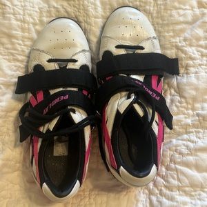 Used Pendlay Women’s Size 11 Weightlifting Shoes, Black/White/Pink